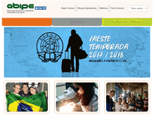 Tablet Screenshot of abipe.org.br